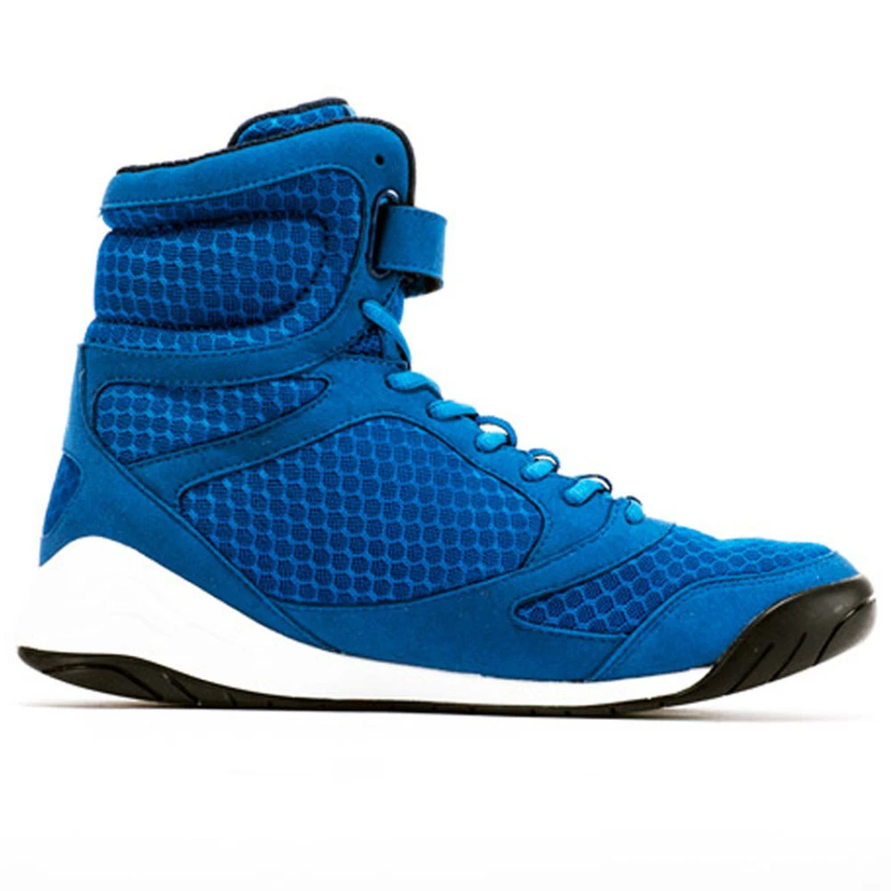 Everlast Elite Pro Hi-Top Blue Boxing Boots 4 Everlast Elite Pro Hi-Top Blue Boxing Boots - Image 2