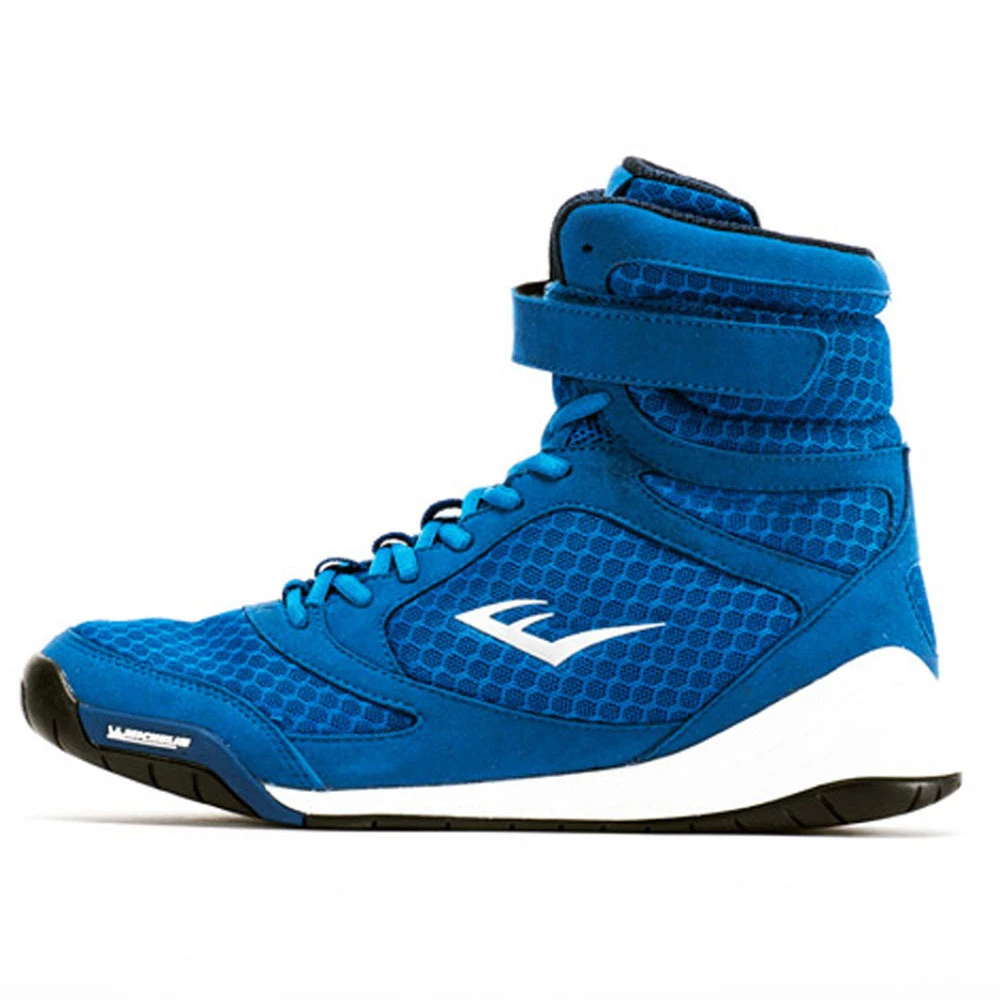 Everlast Elite Pro Hi-Top Blue Boxing Boots 3 Everlast Elite Pro Hi-Top Blue Boxing Boots