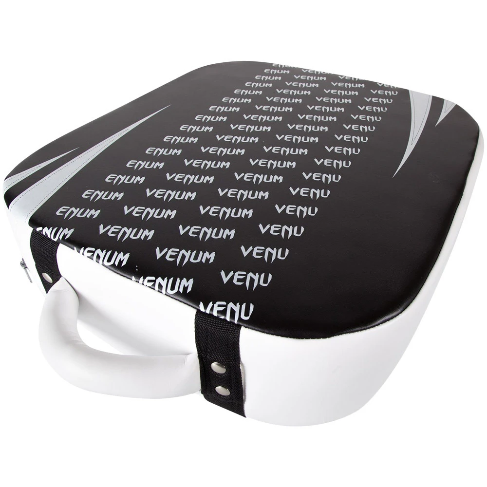 Venum Absolute Black/Ice Leather Square Kick Shield 5 Venum Absolute Black/Ice Leather Square Kick Shield - Image 3