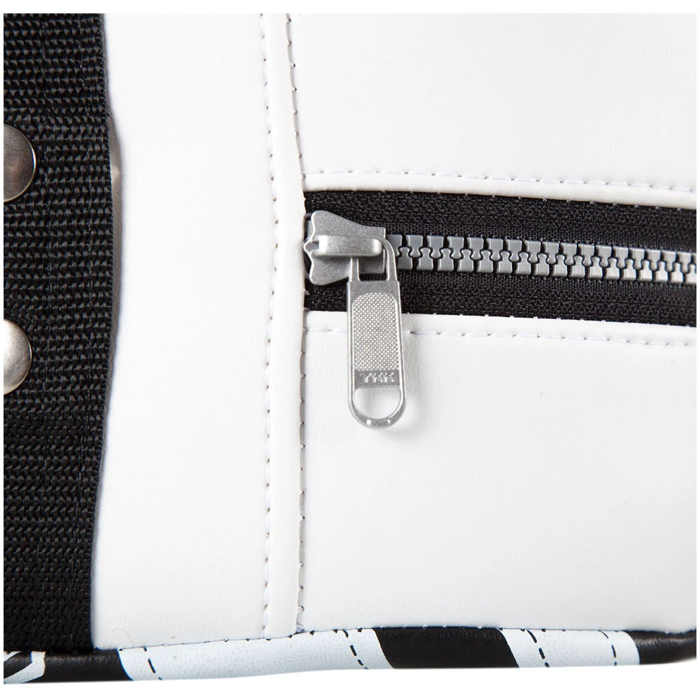 Venum Absolute Black/Ice Leather Square Kick Shield 7 Venum Absolute Black/Ice Leather Square Kick Shield - Image 5