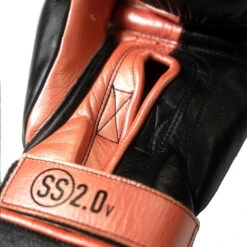 Fortress Boxing SS2.0 Black/Rose Gold Velcro Training Gloves -Boxing Discount Store FB SS20 VLC BR c 2