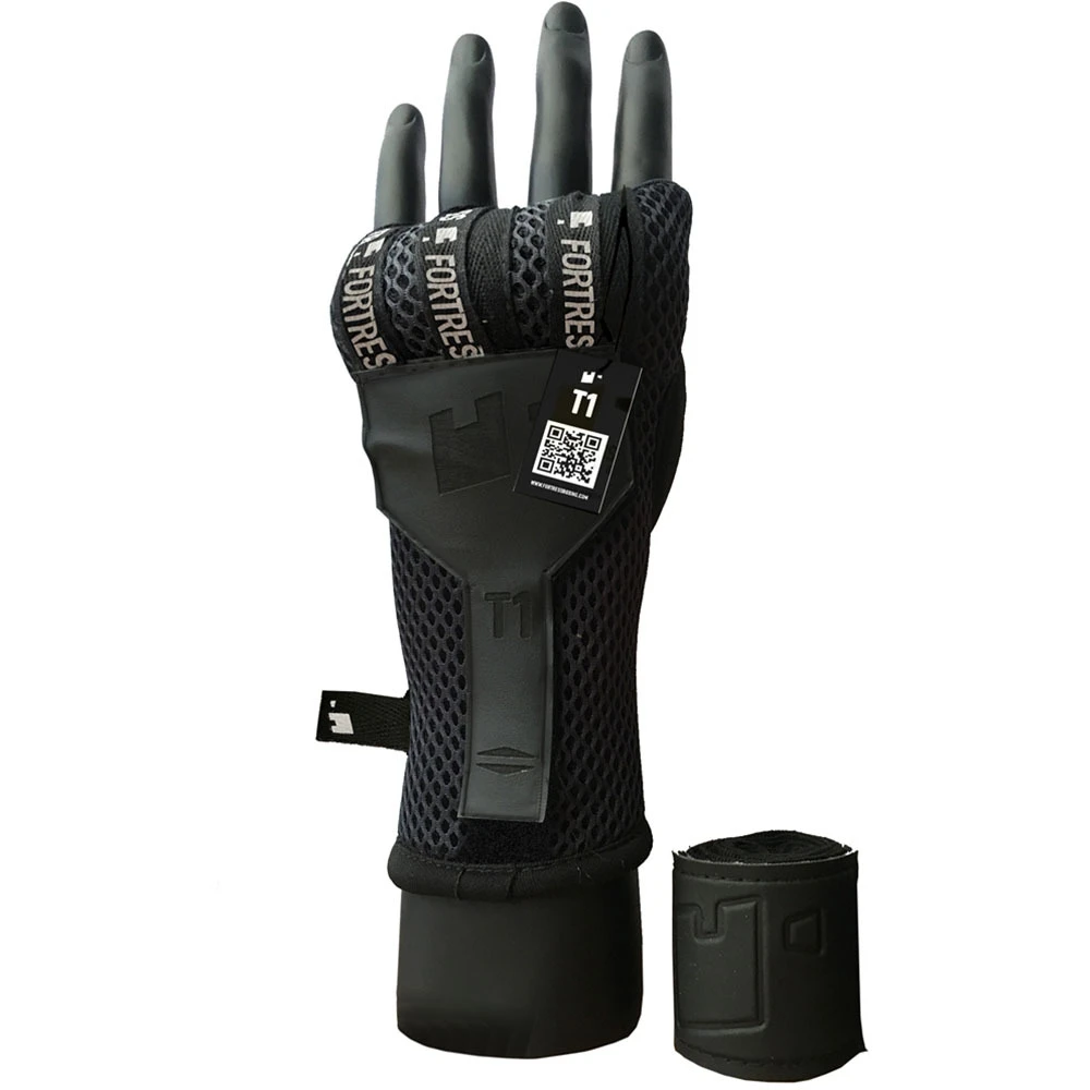 Fortress Boxing T1 Black Fastwraps 3 Fortress Boxing T1 Black Fastwraps