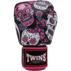 Twins Skull Tattoo Pink Boxing Gloves -Boxing Discount Store FBGVL3 53 PNK c 3