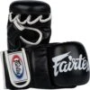 Fairtex Black Super Sparring Grappling Gloves 1 Fairtex Black Super Sparring Grappling Gloves -Boxing Discount Store FGV18 K c