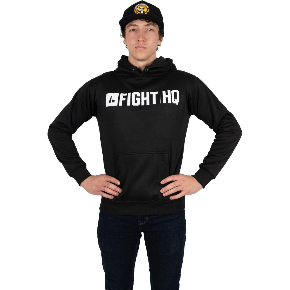 FightHQ Logo Black Hoodie 4 FightHQ Logo Black Hoodie - Image 2