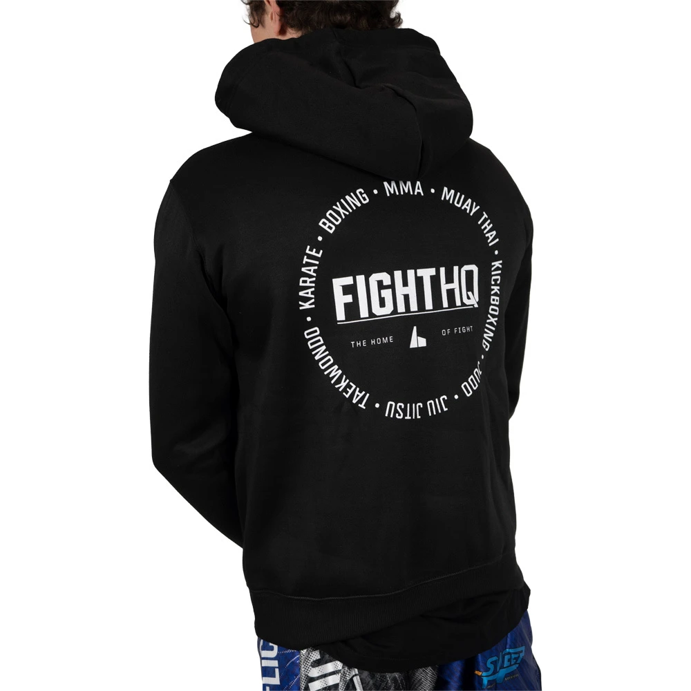 FightHQ Logo Black Hoodie 5 FightHQ Logo Black Hoodie - Image 3