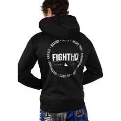 FightHQ Logo Black Hoodie 10 FightHQ Logo Black Hoodie -Boxing Discount Store FHQ BLK HDY c 3