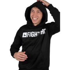 FightHQ Logo Black Hoodie 11 FightHQ Logo Black Hoodie -Boxing Discount Store FHQ BLK HDY c 4