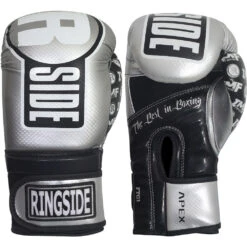 Ringside Apex Silver/Black Bag Gloves