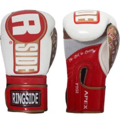 Ringside Apex Flash Red/White Sparring Gloves