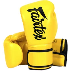 Fairtex Microfibre Yellow Boxing Gloves