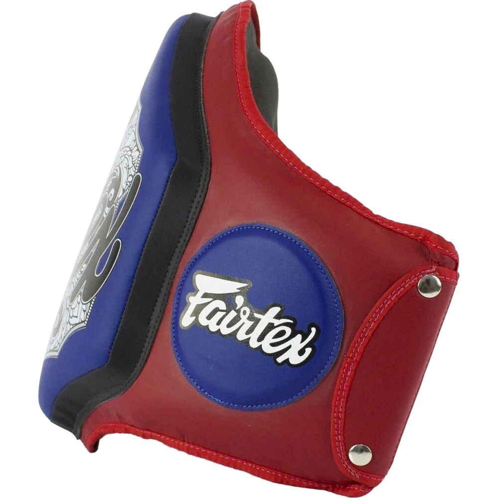 Fairtex Triple Champ Microfibre Red/Blue Belly Pad 4 Fairtex Triple Champ Microfibre Red/Blue Belly Pad - Image 2