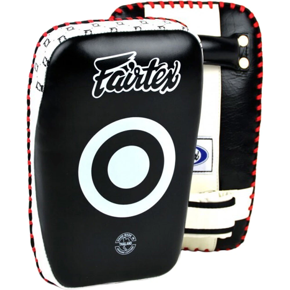Fairtex Small Curved Black/White Thai Pads 3 Fairtex Small Curved Black/White Thai Pads