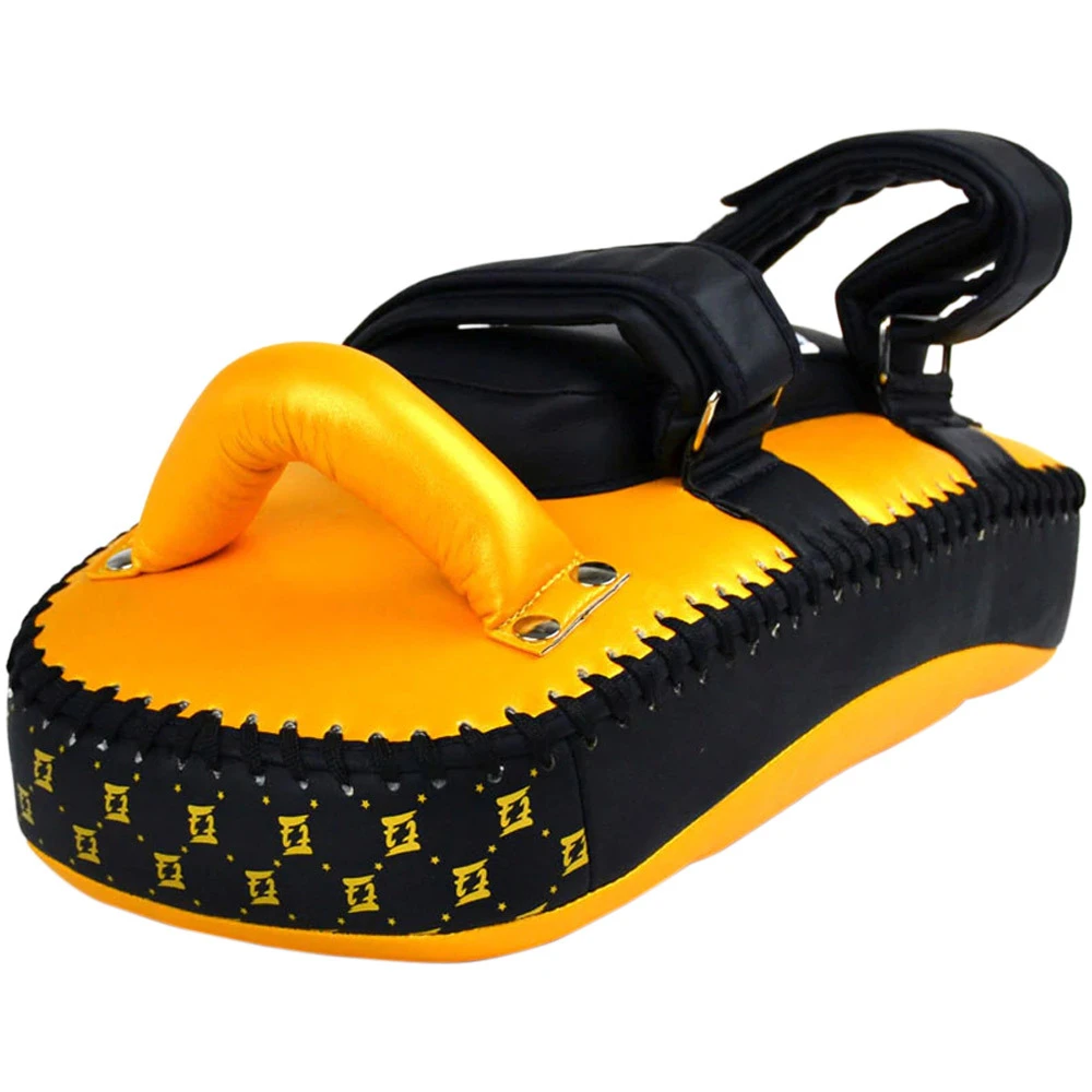 Fairtex Lightweight Black/Gold Thai Kick Pads 4 Fairtex Lightweight Black/Gold Thai Kick Pads - Image 2