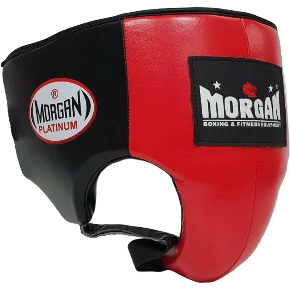 Morgan Platinum Leather Red Abdominal Guard 4 Morgan Platinum Leather Red Abdominal Guard - Image 2