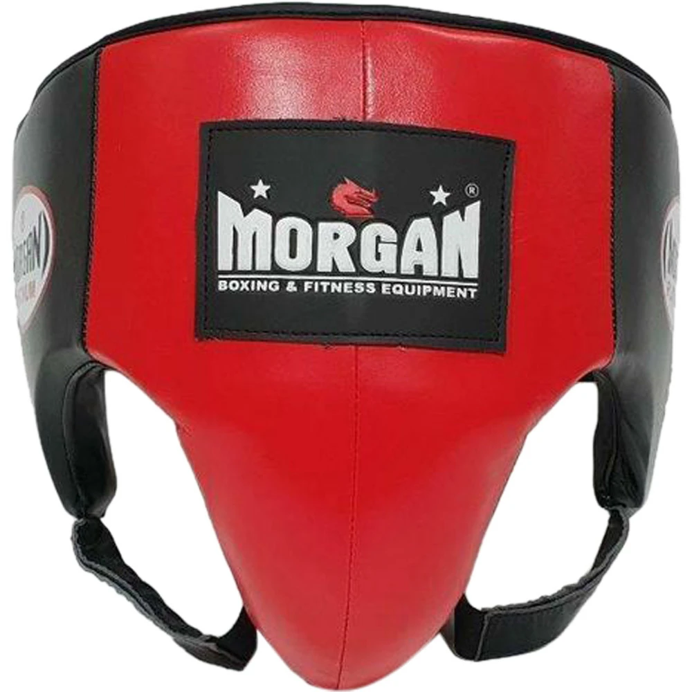Morgan Platinum Leather Red Abdominal Guard 3 Morgan Platinum Leather Red Abdominal Guard