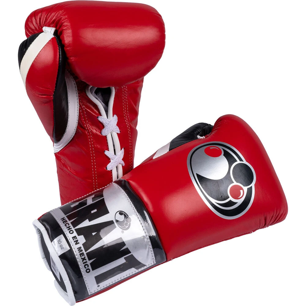 Grant Worldwide Pro Fight Red/Black/White Boxing Gloves 4 Grant Worldwide Pro Fight Red/Black/White Boxing Gloves - Image 2