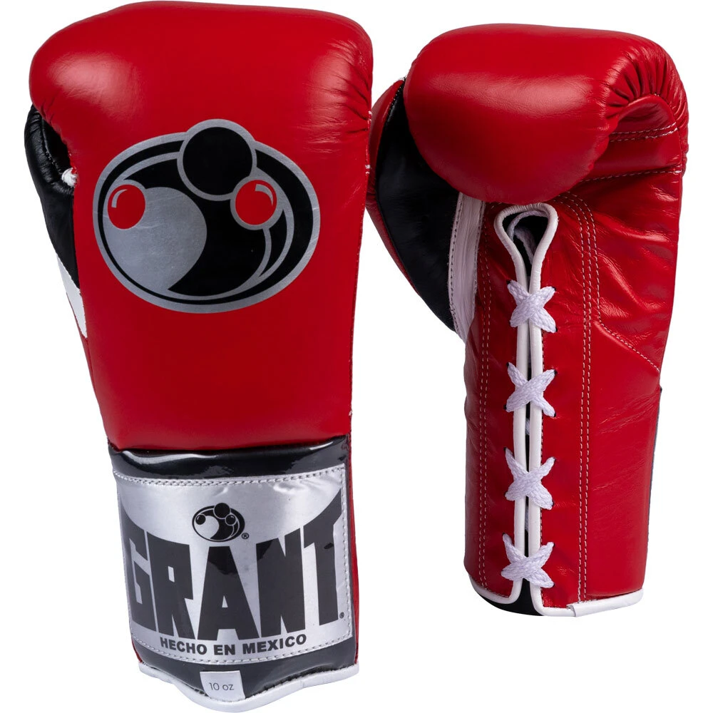 Grant Worldwide Pro Fight Red/Black/White Boxing Gloves 5 Grant Worldwide Pro Fight Red/Black/White Boxing Gloves - Image 3