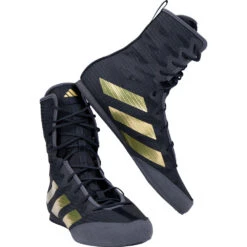 Adidas Box Hog 4 Black/Gold Boxing Shoes -Boxing Discount Store GZ6116 BLKGLD c 2