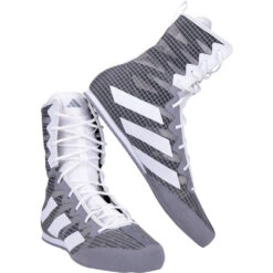 Adidas Box Hog 4 Grey Boxing Shoes -Boxing Discount Store HP9613 GRY c 2