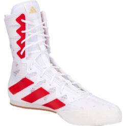 Adidas Box Hog 4 White/Red Boxing Shoes 10 Adidas Box Hog 4 White/Red Boxing Shoes -Boxing Discount Store HP9613 WHT c 3