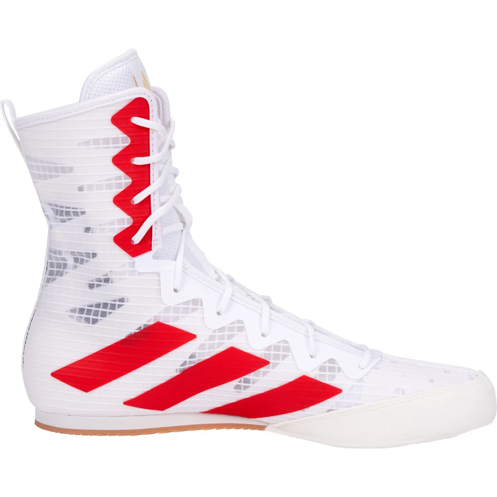 Adidas Box Hog 4 White/Red Boxing Shoes 7 Adidas Box Hog 4 White/Red Boxing Shoes - Image 5