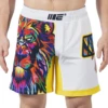 Engage Higher Lion White MMA Grappling Shorts -Boxing Discount Store HRL GS WHT c
