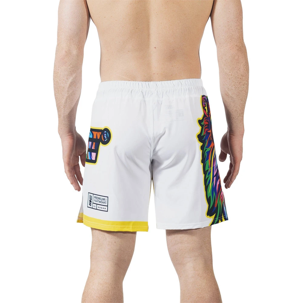 Engage Higher Lion White MMA Grappling Shorts 6 Engage Higher Lion White MMA Grappling Shorts - Image 4