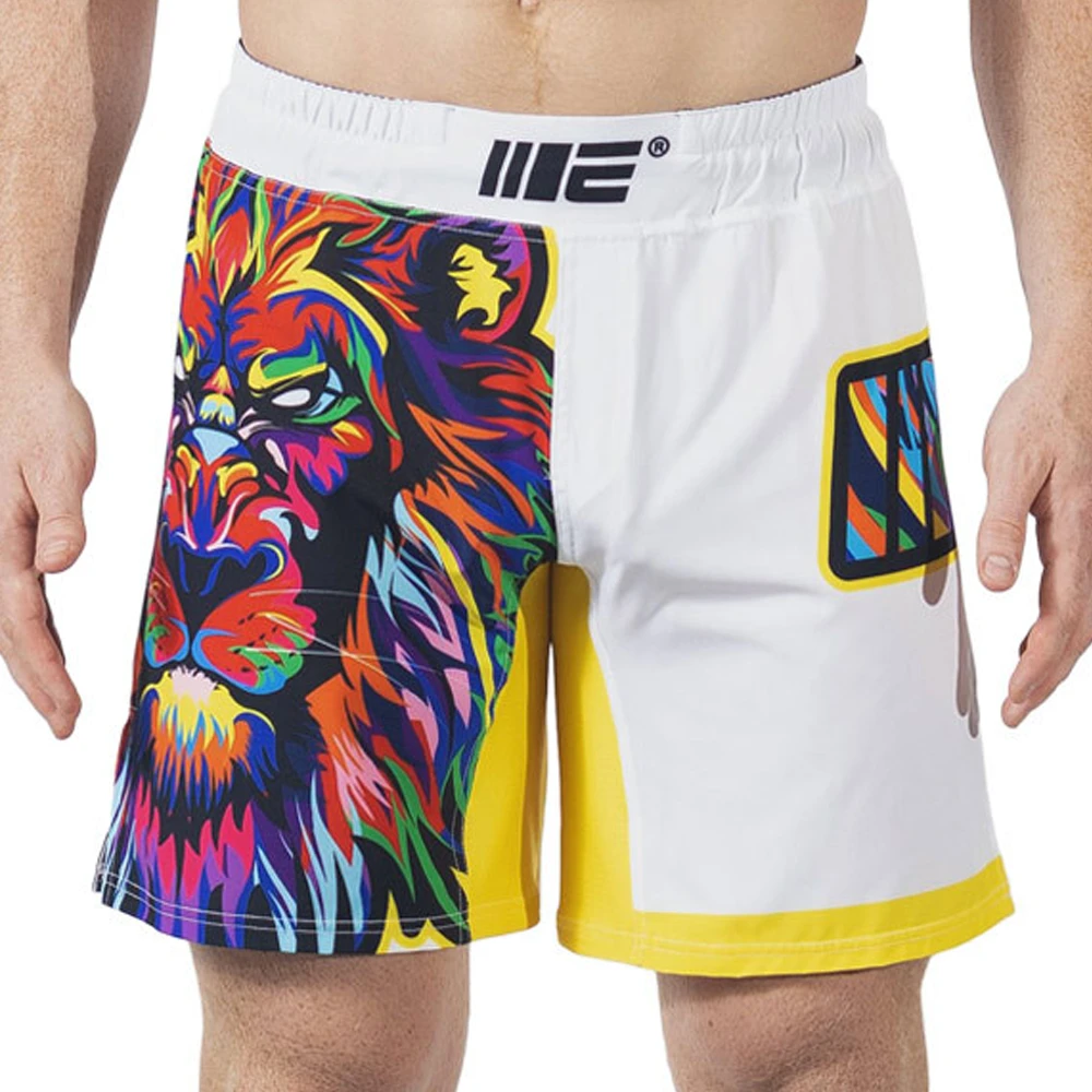 Engage Higher Lion White MMA Grappling Shorts 3 Engage Higher Lion White MMA Grappling Shorts