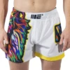 Engage Higher Lion White MMA Hybrid Shorts 2 Engage Higher Lion White MMA Hybrid Shorts -Boxing Discount Store HRL HS WHT c