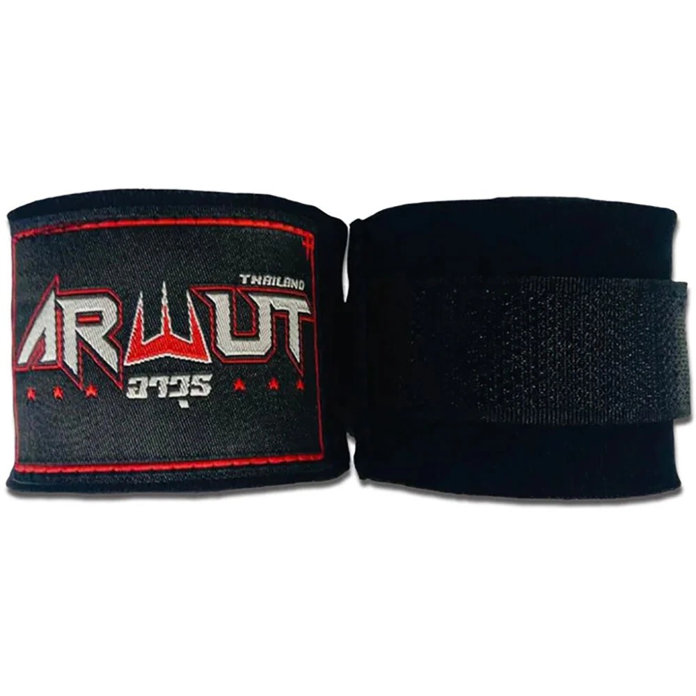 Arwut Fight Gear 4.5m Black Hand Wraps 3 Arwut Fight Gear 4.5m Black Hand Wraps