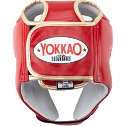 Yokkao Red Competition Head Gear -Boxing Discount Store HYGC 1 2 c 4