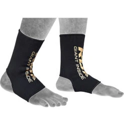 RDX Black/Gold Ankle Guards