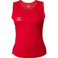 Sting Girls Mettle Red Boxing Singlet