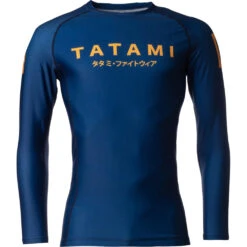 Tatami Katakana Navy Long Sleeve Rash Guard