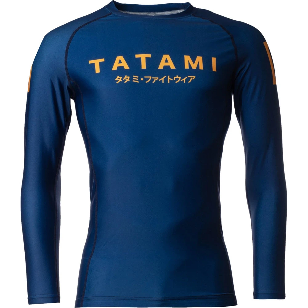 Tatami Katakana Navy Long Sleeve Rash Guard 3 Tatami Katakana Navy Long Sleeve Rash Guard
