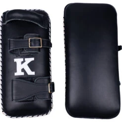 K Muaythai Equipment Classic Double Strap Black Thai Pads -Boxing Discount Store KDTP BLK BLK 1