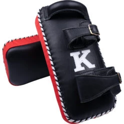 K Muaythai Equipment Classic Double Strap Red Thai Pads