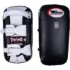 Twins Black/White Buckle Kick Pads -Boxing Discount Store KPL1 c