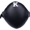 K Muaythai Equipment Classic Small Black Belly Pad -Boxing Discount Store KSBP BLK BLK