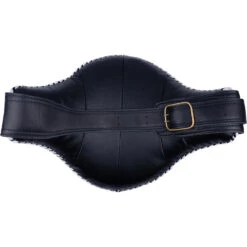 K Muaythai Equipment Classic Small White Belly Pad -Boxing Discount Store KSBP BLK WHT 4