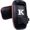 K Muaythai Equipment Classic Single Strap Red Thai Pads -Boxing Discount Store KSTP BLK RED