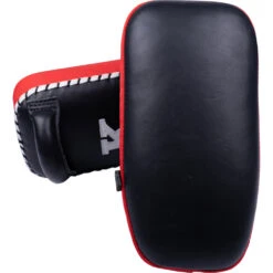 K Muaythai Equipment Classic Single Strap Red Thai Pads -Boxing Discount Store KSTP BLK RED 2