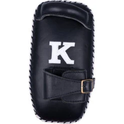 K Muaythai Equipment Classic Single Strap Red Thai Pads -Boxing Discount Store KSTP BLK RED 3