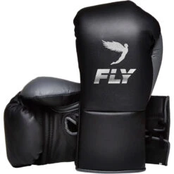 Fly Boxing KYO Black/Grey Fight Gloves