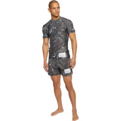 VHTS LE Marble Charcoal Short Sleeve Rash Guard -Boxing Discount Store MARRG BLK c 2