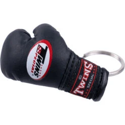 Twins Black Boxing Gloves Keyring -Boxing Discount Store MBG3 2
