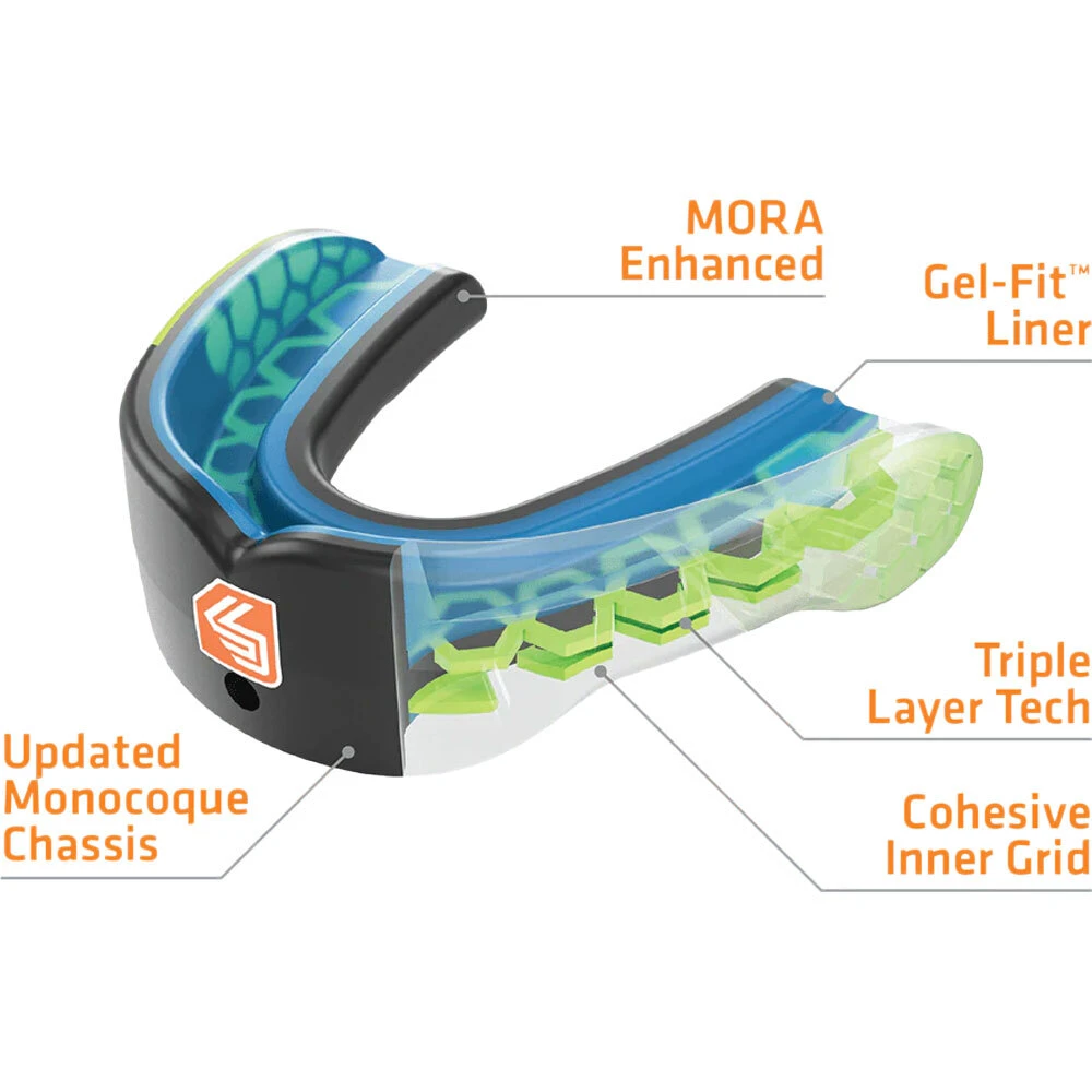 ShockDoctor Gel Max Power Carbon Mouth Guard 4 ShockDoctor Gel Max Power Carbon Mouth Guard - Image 2