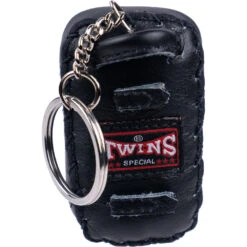 Twins Black Kick Pads Keyring -Boxing Discount Store MKP1 3