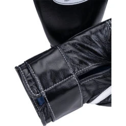 Winning 8oz Velcro Black Boxing Gloves -Boxing Discount Store MS 200BLK V 8